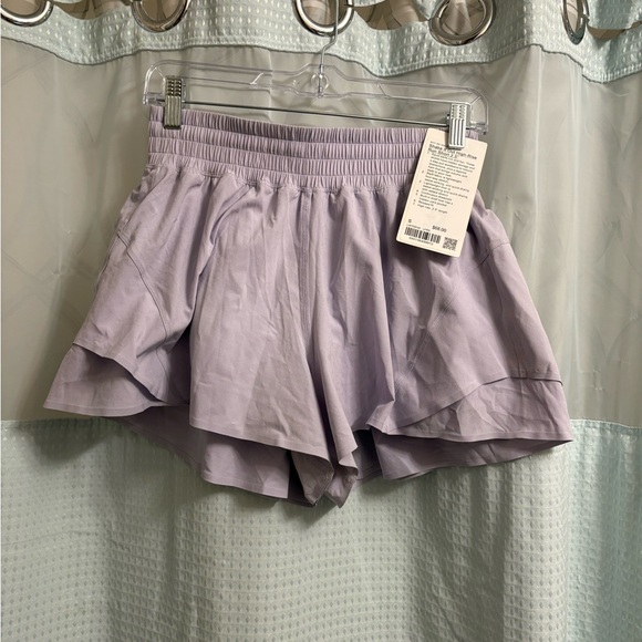 Lululemon Matching Set Lavender Frost Shake It Out Shorts & Ebb to Street Tank - Picture 5 of 9